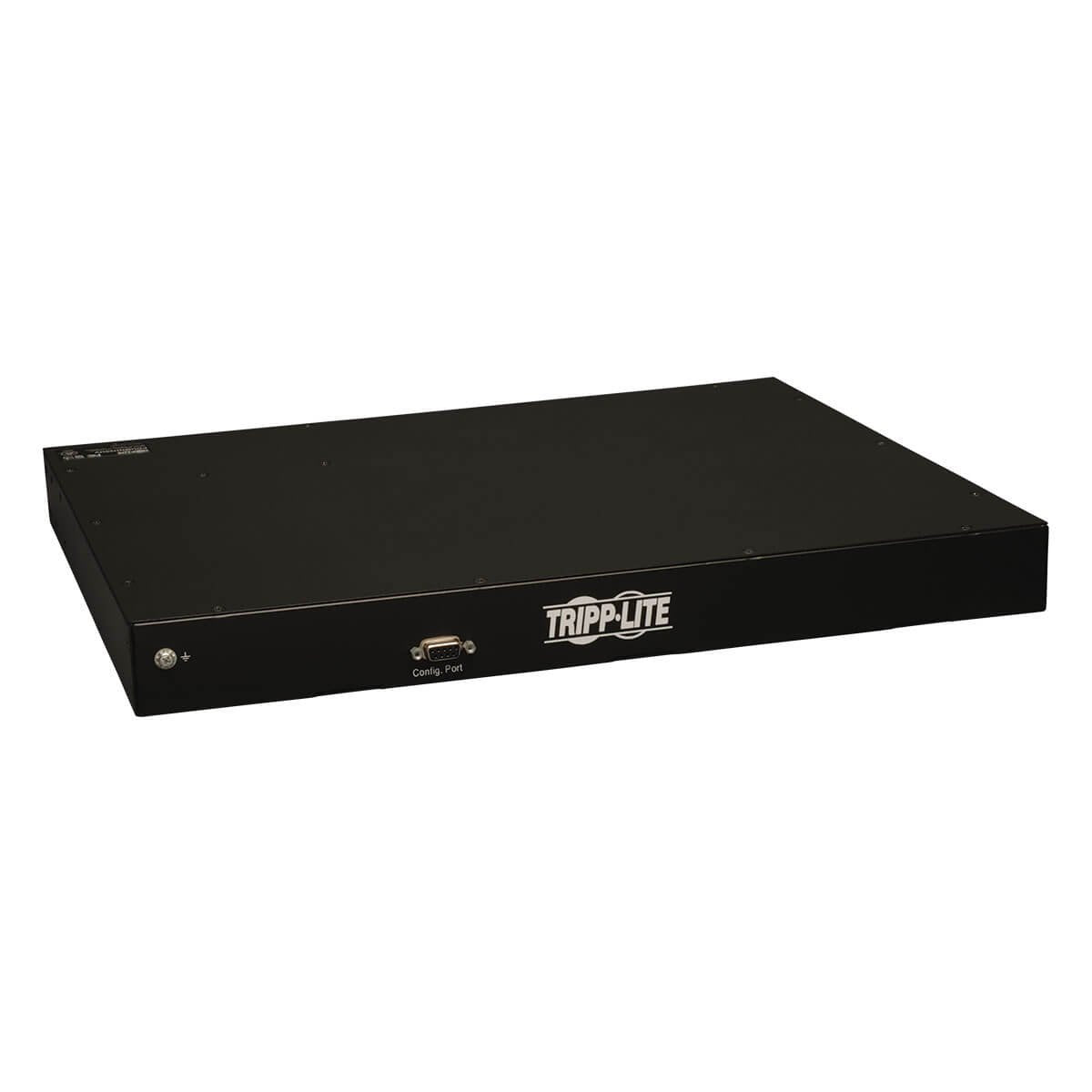 Tripp Lite Monitored PDU, 8 Outlets (C13), 208/220/230/240V, C20/L6-20P Adapter, 3.2-3.8kW, 8 ft. Cord, 1U Rack-Mount Single-Phase PDU, TAA (PDUMNH20HV)