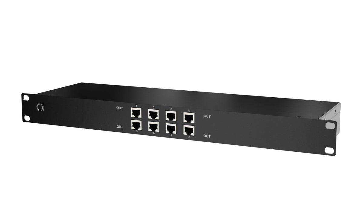 8-Port PoE Ethernet Surge Protector & Lightning Arrester, Rack-Mount Panel