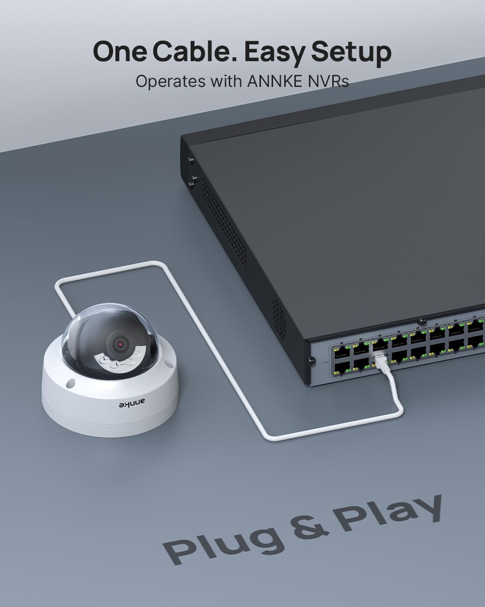 ANNKE 16 Channel Security Camera System 4K PoE, Color Night Vision, 4TB HDD