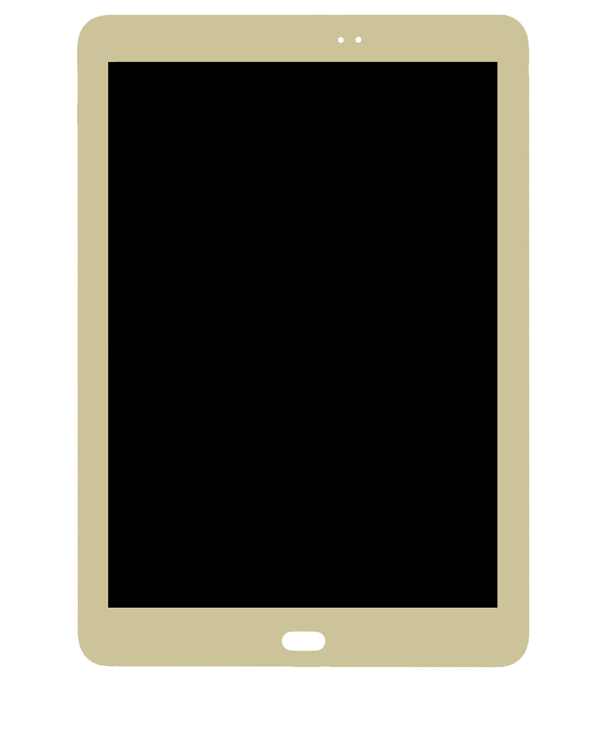 Best Shopper - Replacement OLED Assembly Without Frame Compatible for Samsung Galaxy Tab S2 9.7" (T810 / T813 / T815 / T817 / T819) (Refurbished) (Gold)