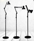 Light Stand Floor Lamp Accessories and Parts Replacement Desktop Universal Portable Adjustable Secure Antitheft Tablet pc Floor Mount Kiosk Boot Stand Holder for Pad DIY,Black