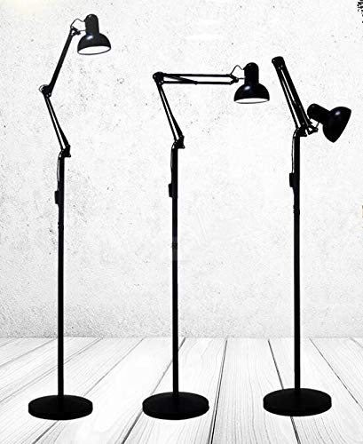 Light Stand Floor Lamp Accessories and Parts Replacement Desktop Universal Portable Adjustable Secure Antitheft Tablet pc Floor Mount Kiosk Boot Stand Holder for Pad DIY,Black