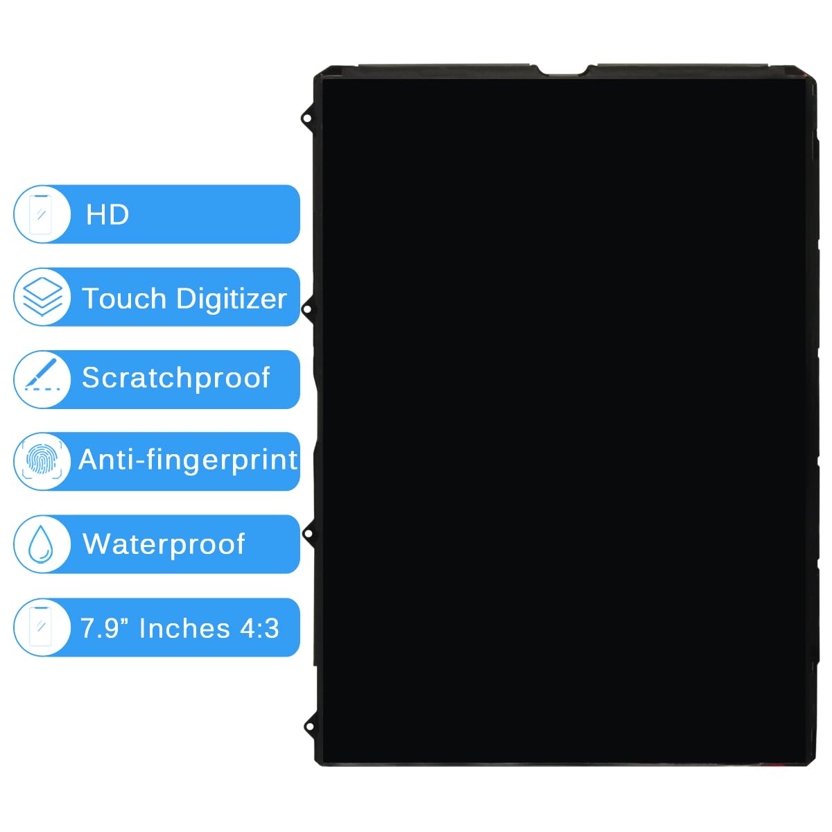 AMOLED for iPAD 10th Generation Screen Replacement Kit 10.9" for iPad 10 10th Gen 2022 LCD Screen A2696 A2757 A2777 Display LCD Full Assembly Repair Parts, +Tempared Glass +Tools (No Touch Digitizer)