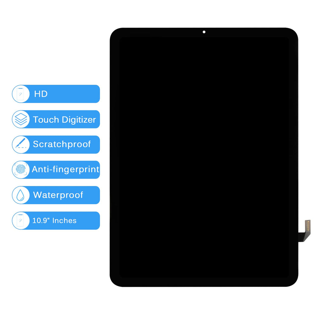 for iPad Air 4 4th Gen Screen Replacement A2324 A2072 A2325 A2316 for iPad Air 4 (2020) 10.9 LCD Display Touch Digitizer Assembly Sensor Glass Panel Parts Kits,with Tools +Screen Protector