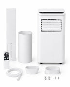 GarveeLife 14000 BTU Portable Air Conditioners, 4-in-1 Indoor AC Unit with Cooling, Dehumidifier, Fan, Follow Me, 24-Hour Timer, Remote Control & Window Kit for Bedroom, Home Office, Apartment,