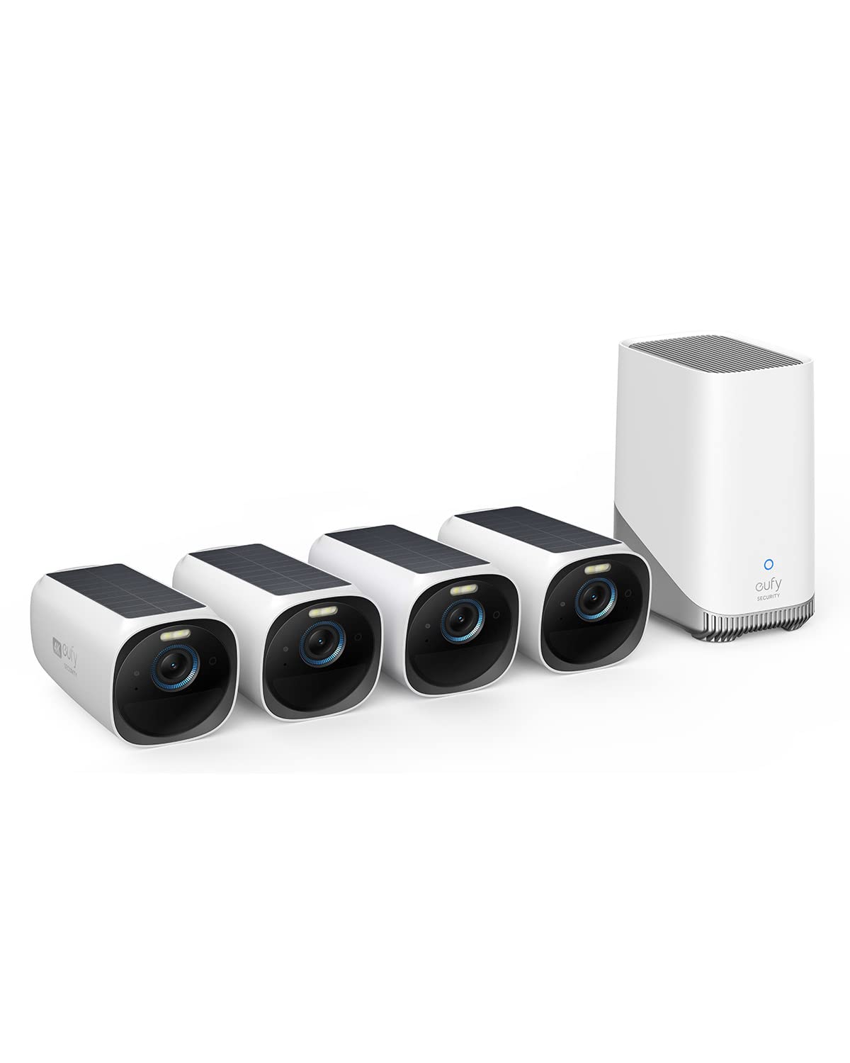 eufy Security eufyCam S330 (eufyCam 3), 4-Cam Kit, 4K Solar