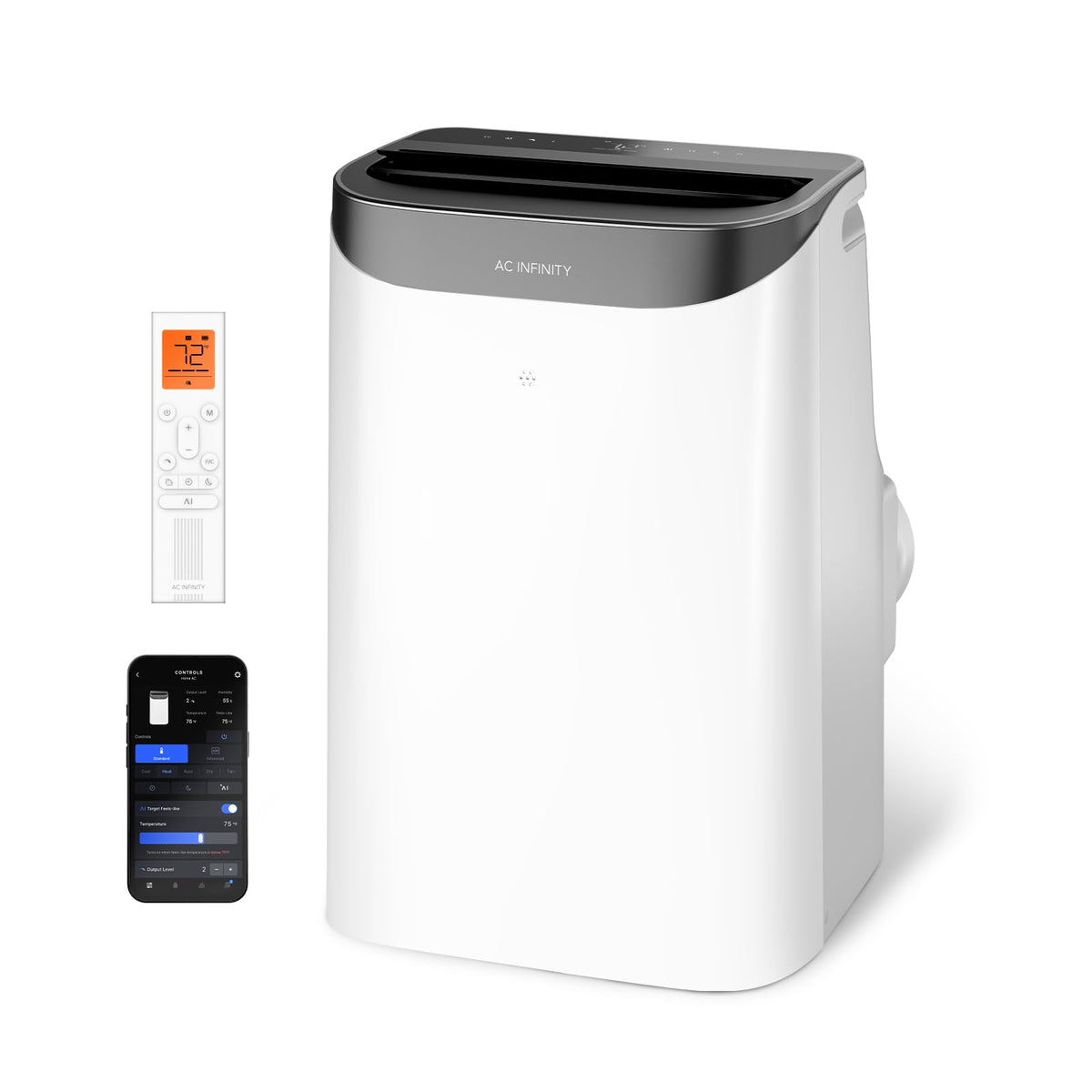 AC Infinity Smart Portable Air Conditioner 5-in-1, All-Season Cool & Heat