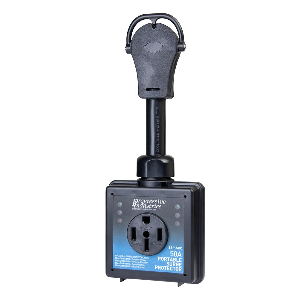 Progressive Industries EMS-PT30X Portable RV Surge Protector, Black, 30 Amp