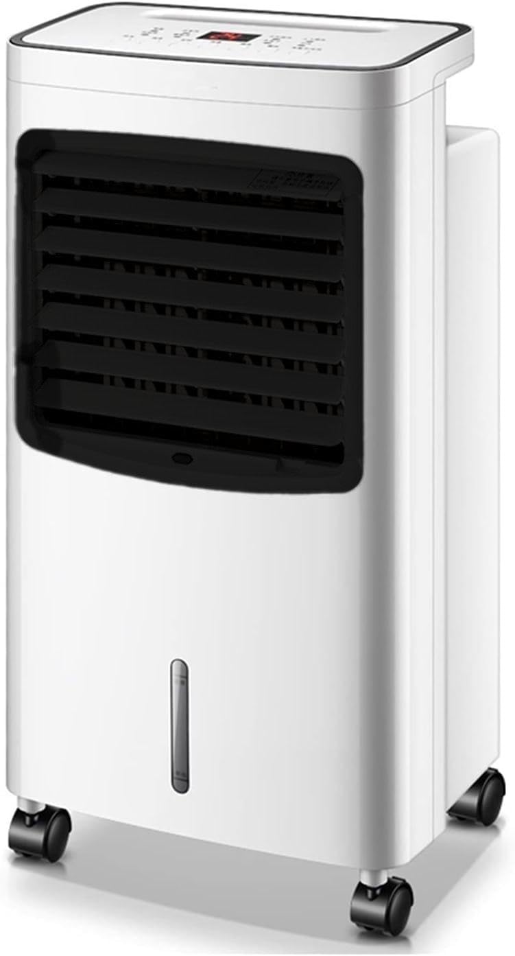 Portable Evaporative Cooler with Remote Control - Energy Efficient Mobile Air Conditioner for Indoor & Outdoor Use, Adjustable Cooling and Heating Function