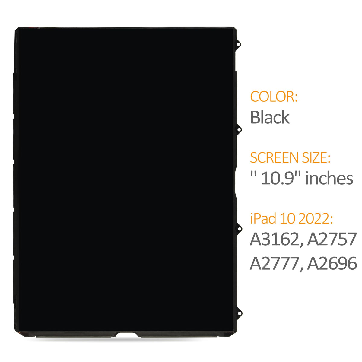 A-MIND LCD Display Screen Replacement for iPad 10th Gen 2022 (A2757, A2777, A2696) – 10.9" LCD Panel Only (No Touch Digitizer)