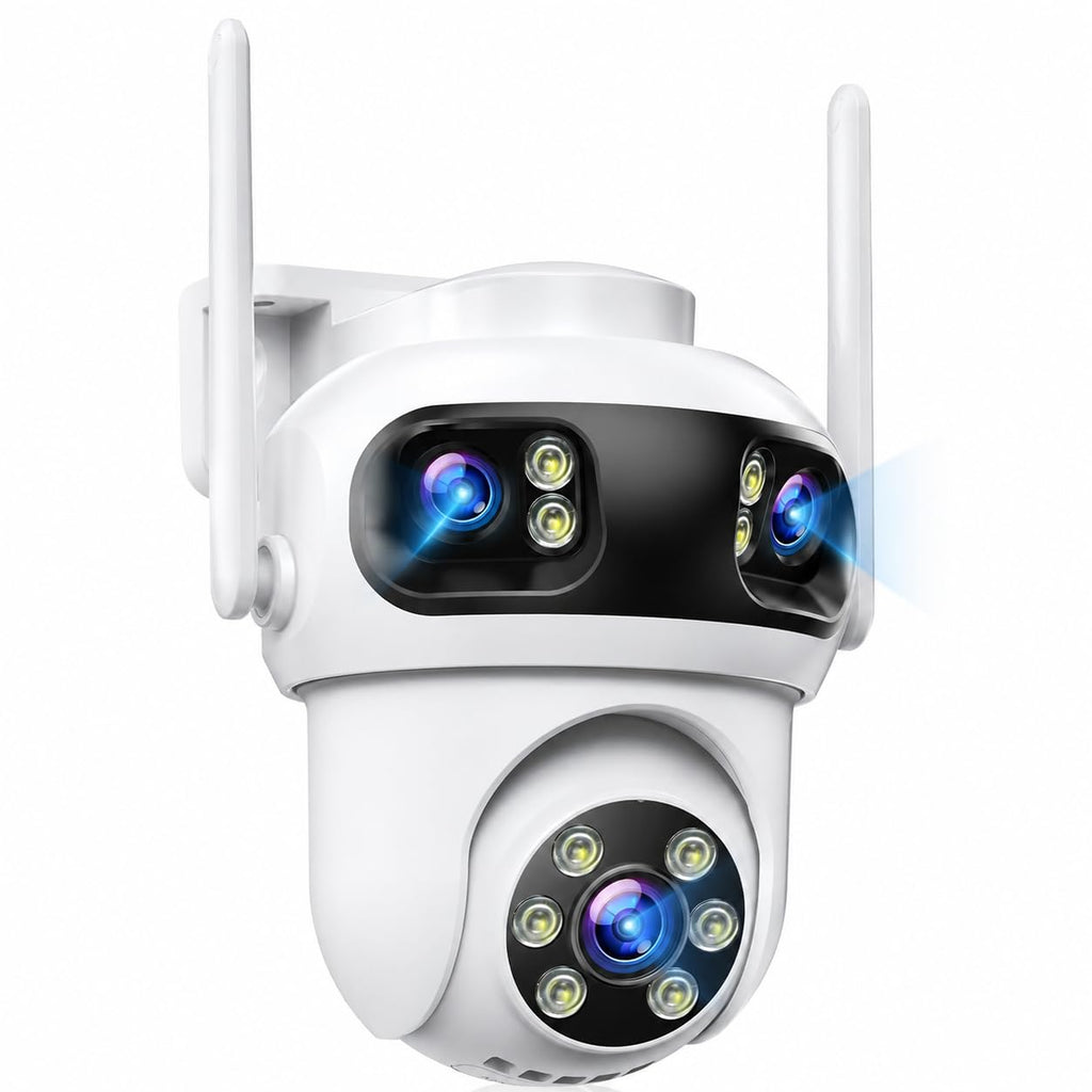 CAMCAMP Triple-Lens Wireless Security Camera System Outdoor with 12 Views