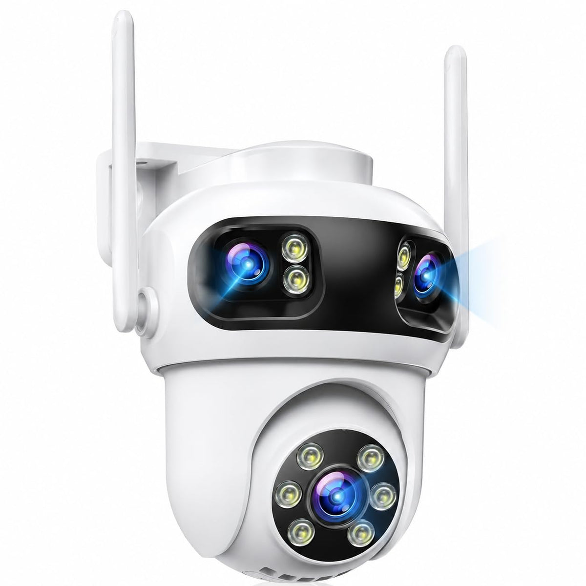CAMCAMP Triple-Lens Wireless Security Camera System Outdoor with 12 Views