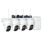 REOLINK Argus PT Ultra 4K Solar Security Cameras Wireless Outdoor 4 Cam Kit