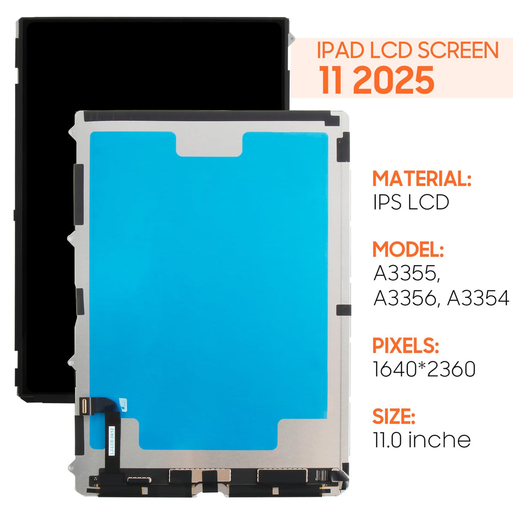 Screen Replacement for iPad 11 (A16) 11th Gen 2025 A3355, A3356, A3354 11.0",for iPad A16 LCD LED Panel Display Repair Parts Kit,with Screen Protector and Tools(Only LCD,Not Include Touch Digitizer)