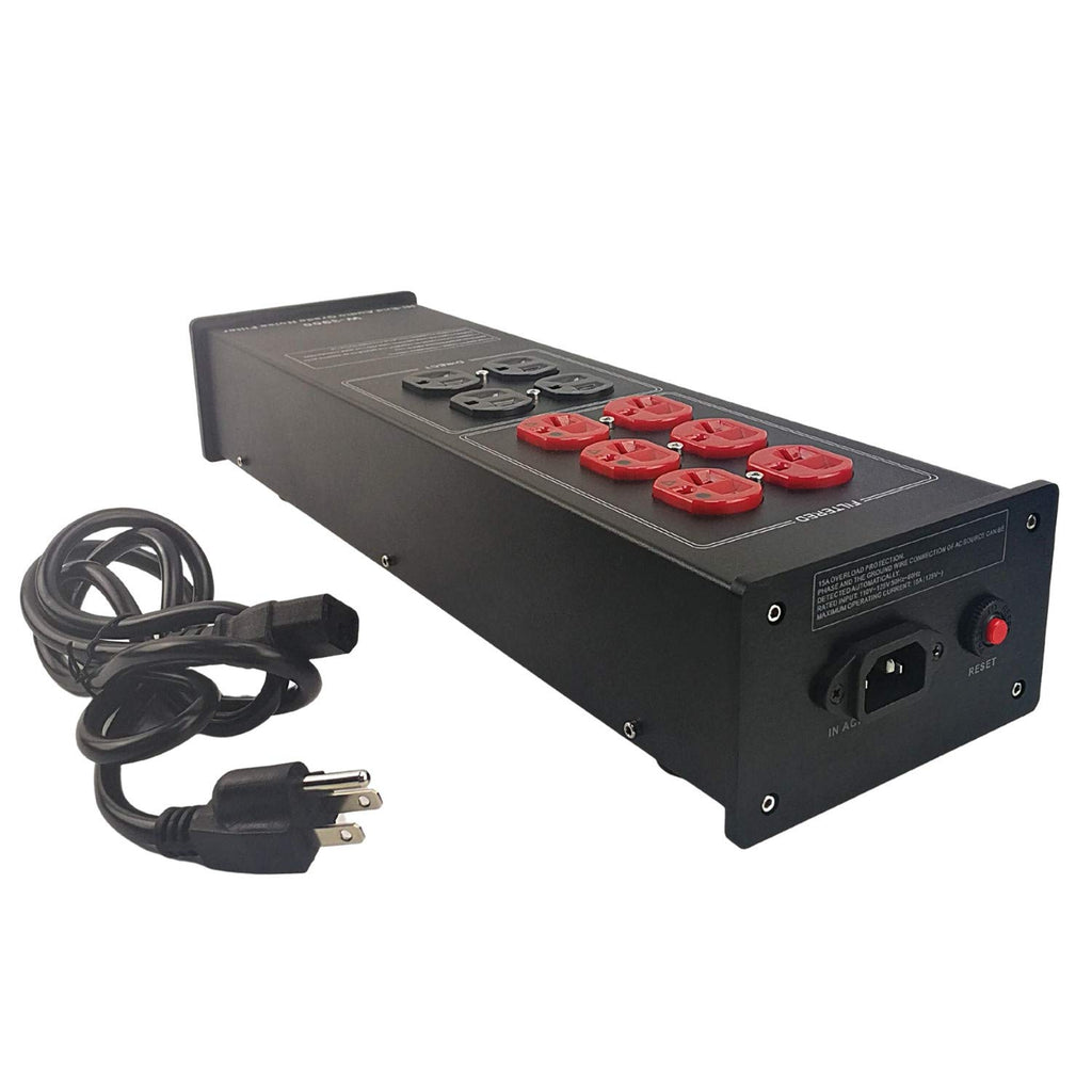 AC Power Filter Power Conditioner - WAudio AC Power Purifier with Surge Protector, Black