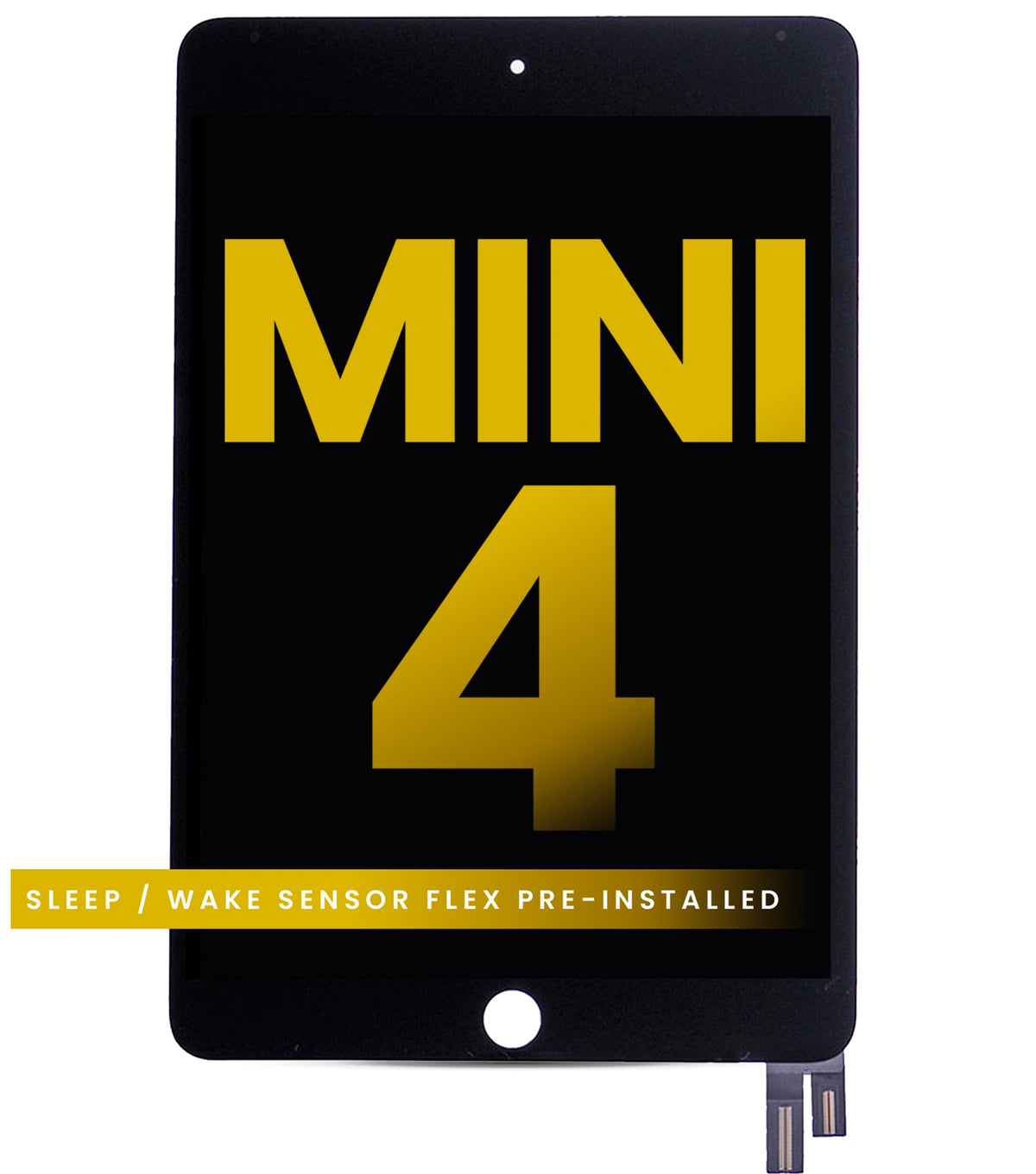 Best Shopper - Replacement LCD Assembly with Digitizer Compatible for iPad Mini 4 (Sleep/Wake Sensor Flex Pre-Installed) (Premium) (Black)