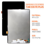 for Samsung Galaxy Tab S10 FE Plus Screen Replacement SM-X620, SM-X626, SM-X626B 13.1" LCD Display Touch Screen Digitizer Full Assembly,with Tools (Black)