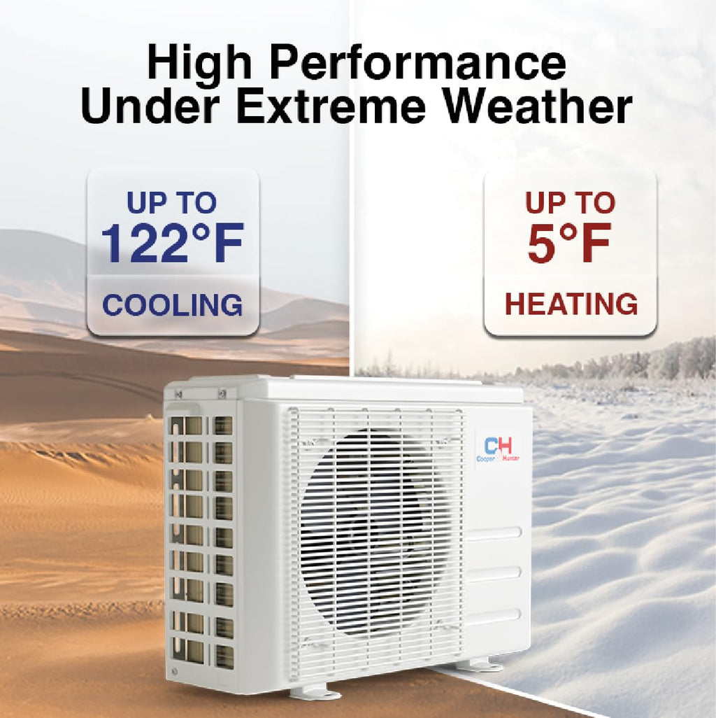 Cooper & Hunter 24,000 BTU 230V Wall Mount Mini Split AC, 18.7 SEER2