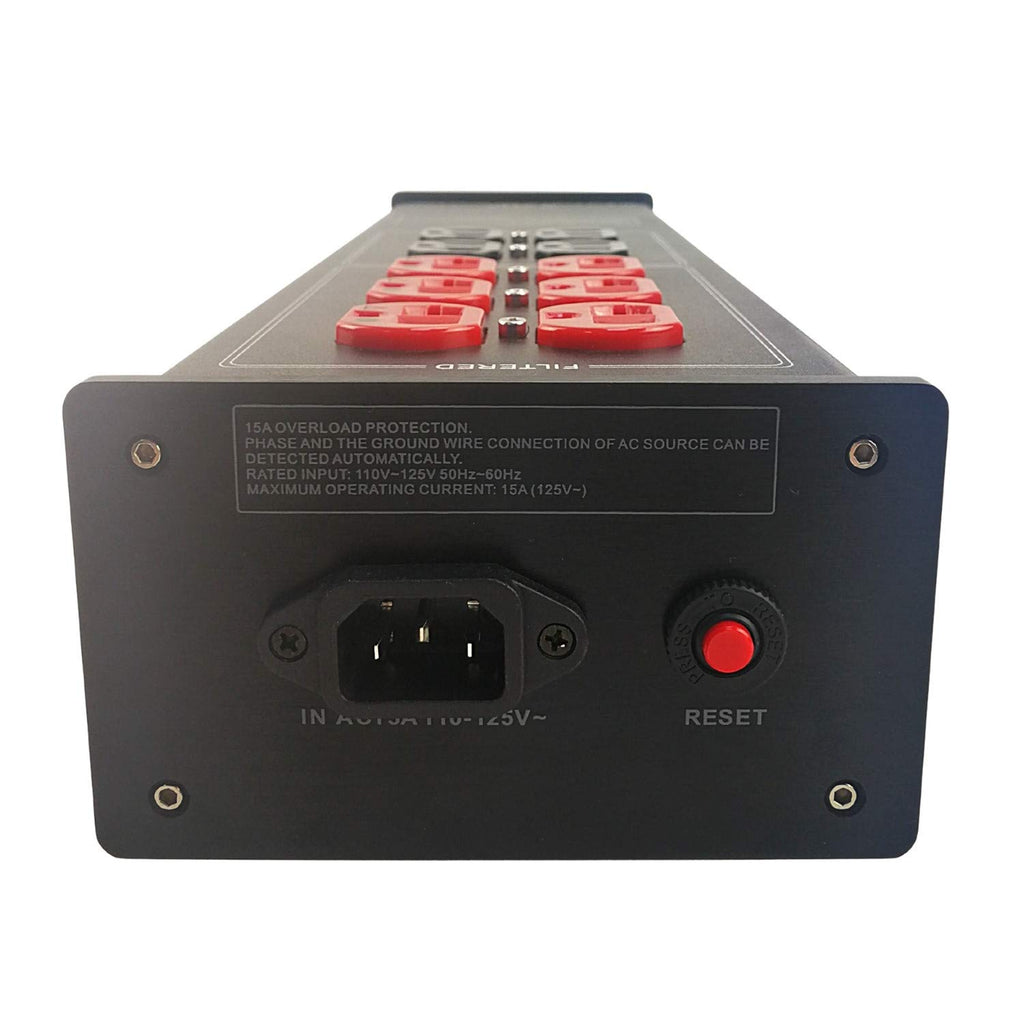 AC Power Filter Power Conditioner - WAudio AC Power Purifier with Surge Protector, Black