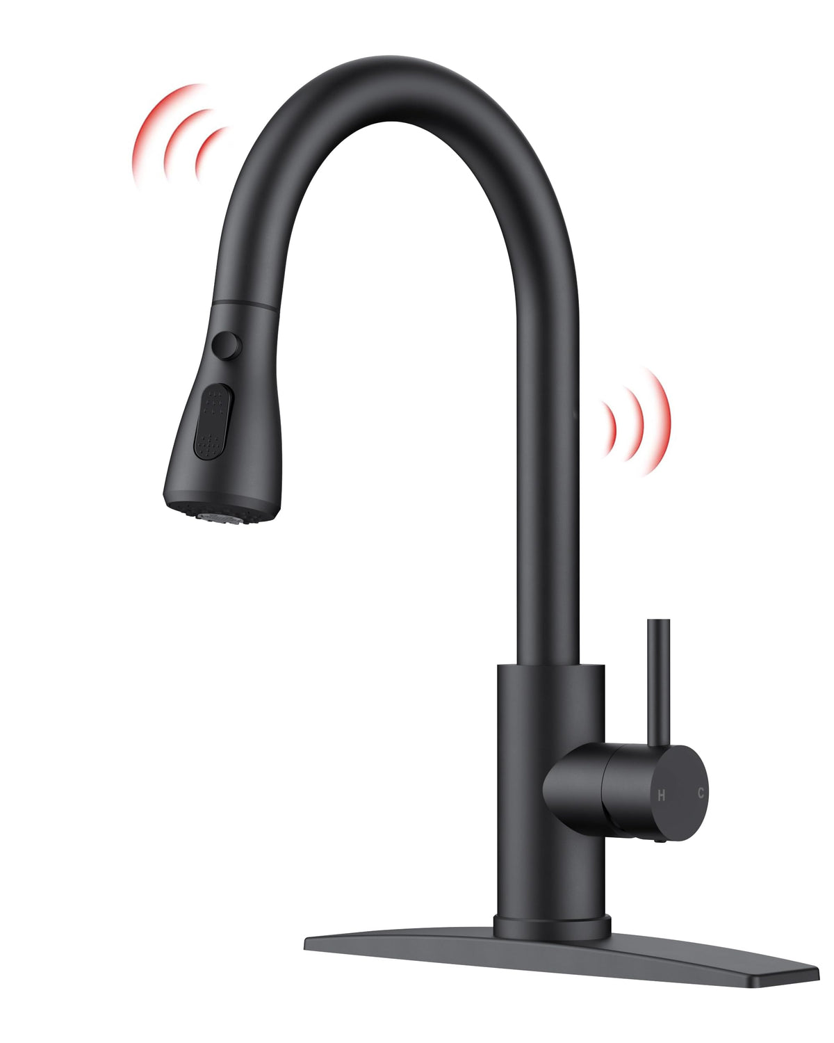 FORIOUS Touch Activated Kitchen Faucets Pull Down Sprayer, Brushed Nickel