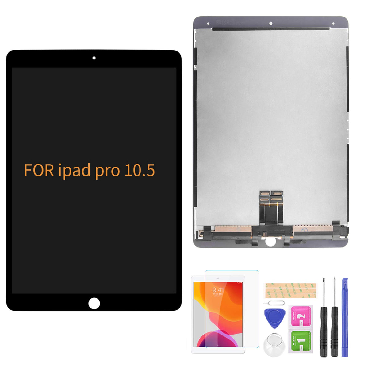 A-MIND LCD Screen for iPad Pro 10.5 2017 A1701/A1709/A1852, White, Tool Kit