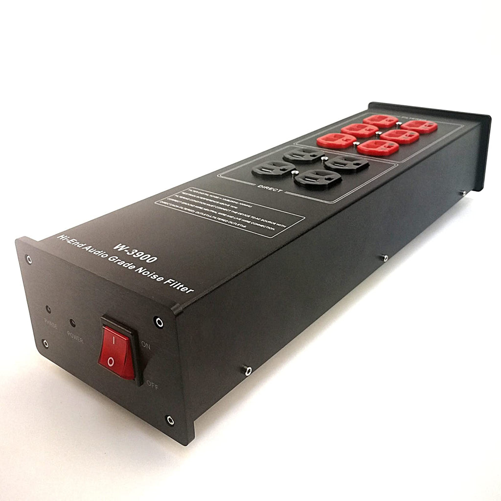 AC Power Filter Power Conditioner - WAudio AC Power Purifier with Surge Protector, Black
