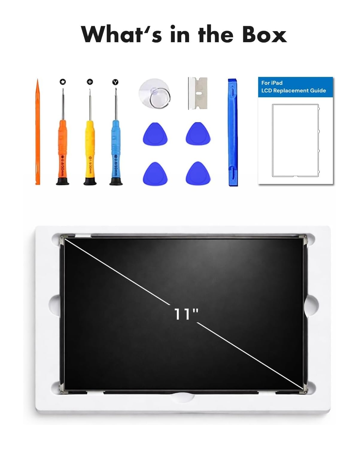 11" LCD Screen Replacement for iPad Air 6 M2/Air 7 M3, Repair Tools & Guide