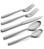 Potter 65-Piece Forged Silverware Set, Service for 12 – Premium Stainless Steel Flatware Set, Modern Design with Satin Finish, Ideal for Home, Kitchen, Party, Camping