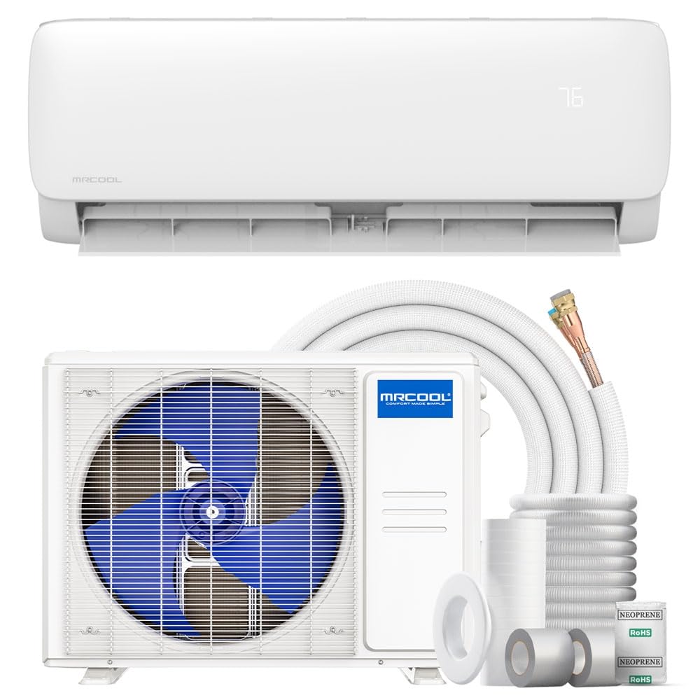 MrCool Easy Pro 24k BTU 18.9 SEER2 Ductless Heat Pump Split System 5th Generation - DIY Mini Split w/ 16ft Lineset & 1 YR Labor Warranty by IWAE
