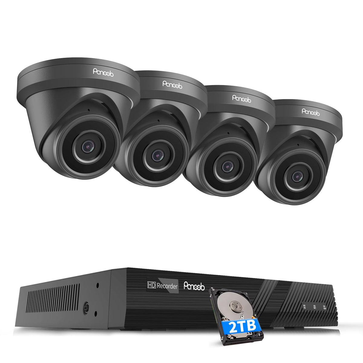 16 Camera Security System 16 Channel PoE with 4TB HDD, PD93A1616-5M