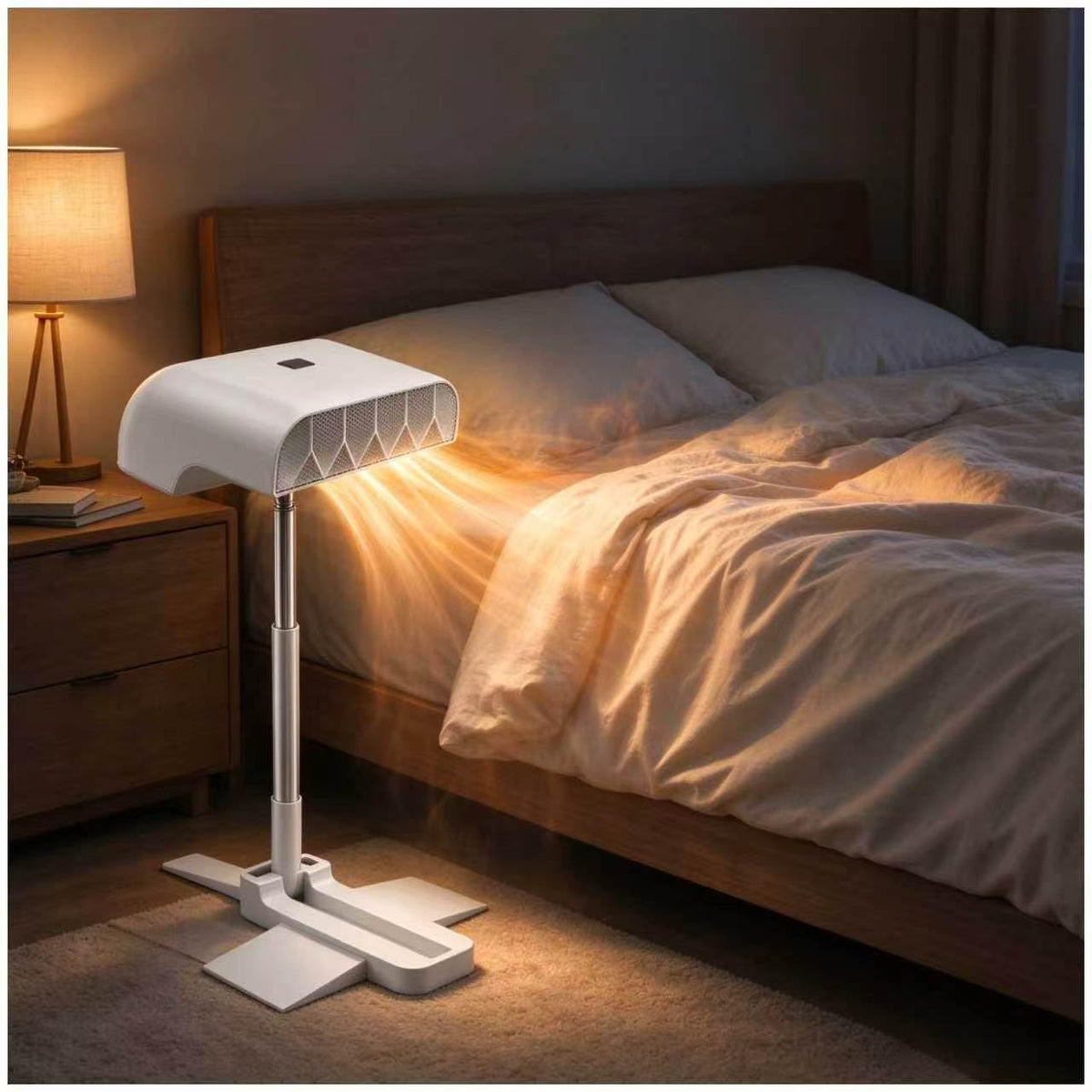 Midnight Bed Heating Cooling System, 2-in-1 Bed Fan Under Sheets