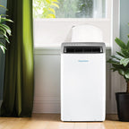 Keystone 14,000 BTU ASHRAE/12,000 BTU DOE Portable Inverter Air Conditioner with Heater, Quiet, High Efficiency Operation and Remote, AC Unit for Apartment, Living Room, Medium Rooms up to 550-Sq. Ft.