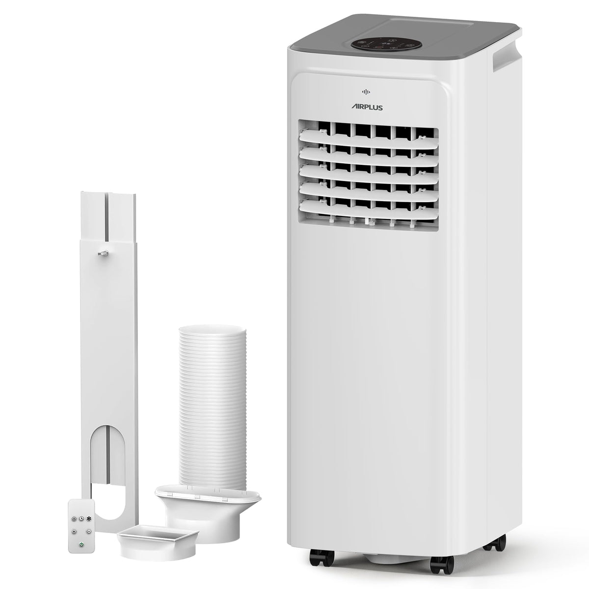 AIRPLUS 2026 Upgraded Portable Air Conditioner 12000 BTU with Heat, 4-in-1 AC Unit, Cooling & Heating for up to 700 Sq.Ft., Dehumidifier and Fan Mode, Remote Control, 24-Hour Timer, Automatic Defrost