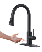 FORIOUS Touch Activated Kitchen Faucets Pull Down Sprayer, Brushed Nickel