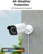 REOLINK 8CH 4K/8MP Security Camera System with 2TB HDD RLK8-800B6