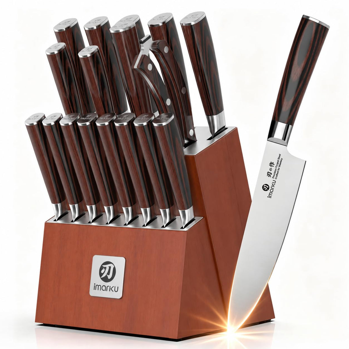 imarku 3 Pieces Knife set, Japanese HC Stainless Steel Kitchen Knife Set