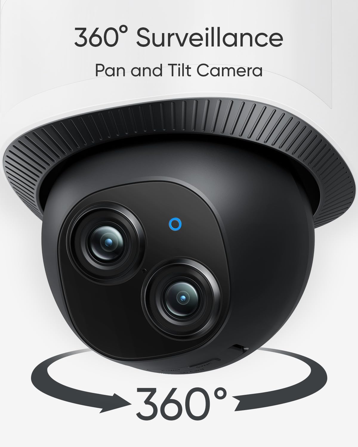 eufy Security Floodlight Camera E340, Dual-Lens, 360° Coverage, 8X Zoom
