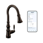 Moen S73004NL Weymouth Polished Nickel Pulldown Kitchen Faucet
