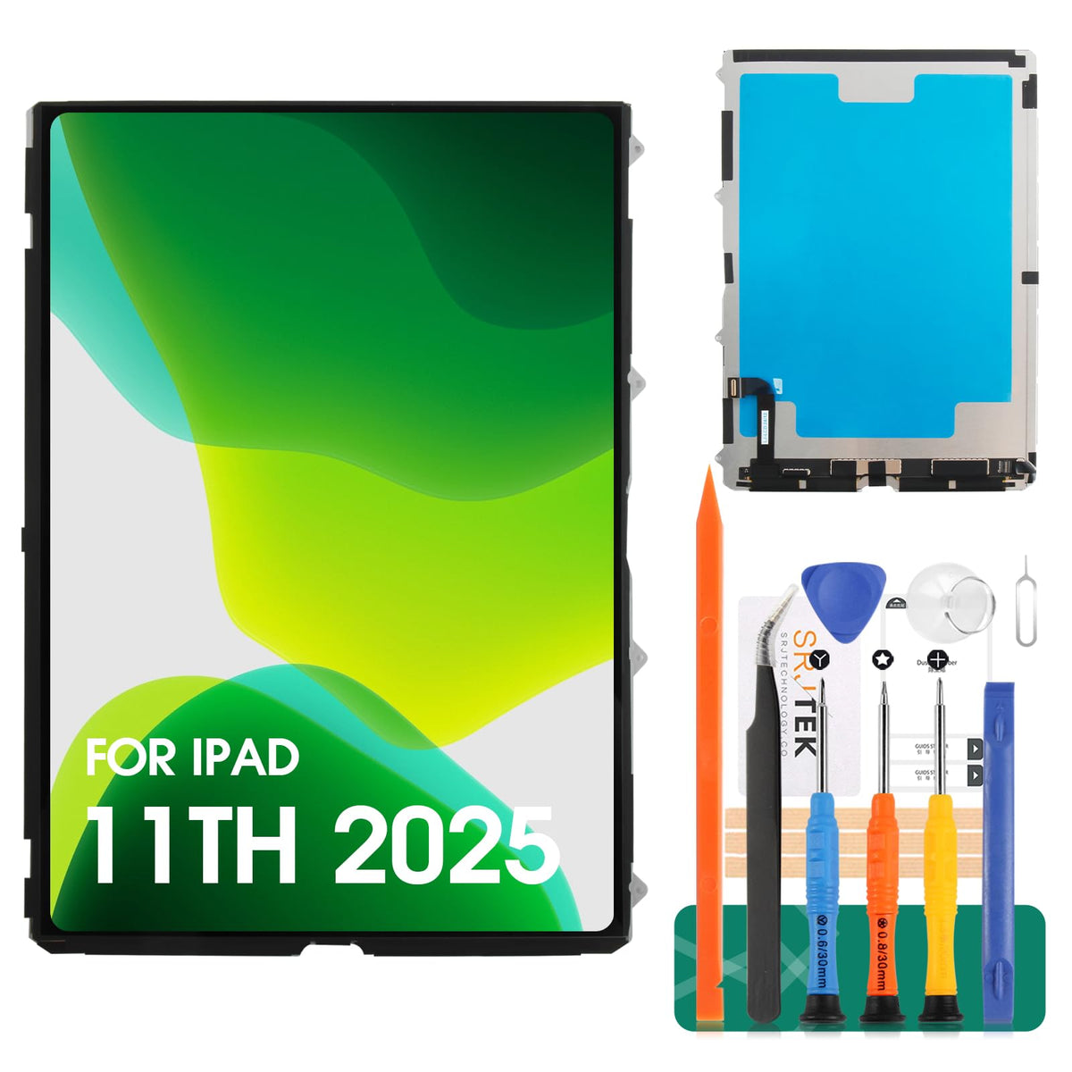 for iPad 11th Gen 2025 LCD Screen for iPad A16 (2025) LCD Screen Replacement for iPad 10.9" A3355 A3356 A3354 LCD Display Assembly Repair Kits (Black, No Digitizer Included)