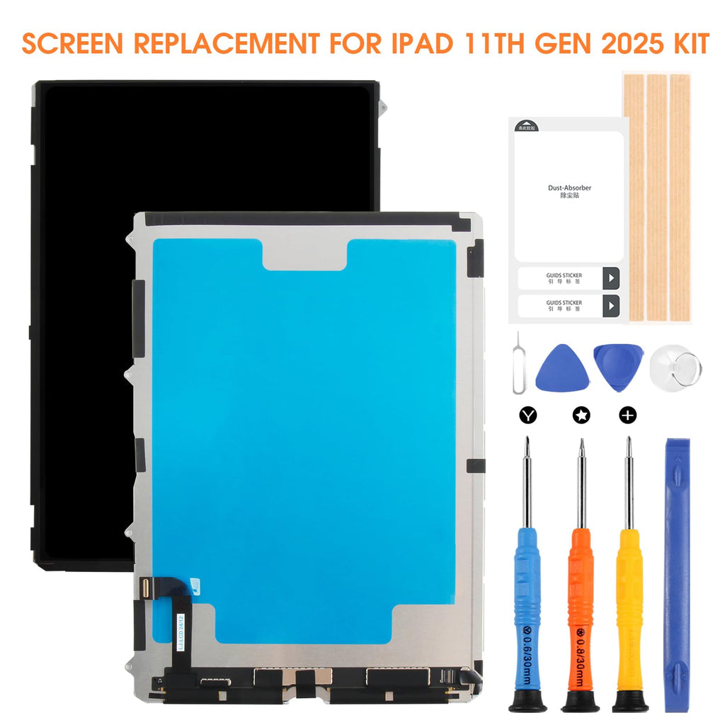 Screen Replacement for iPad 10th Gen 2022 / 11th Gen 2025 LCD Display for iPad 10.9 11th Glass LCD Screen with Repair Kit A2696 A2757 A2777 A3354 A3355 A3356 (Only LCD,Not Touch Digitizer)