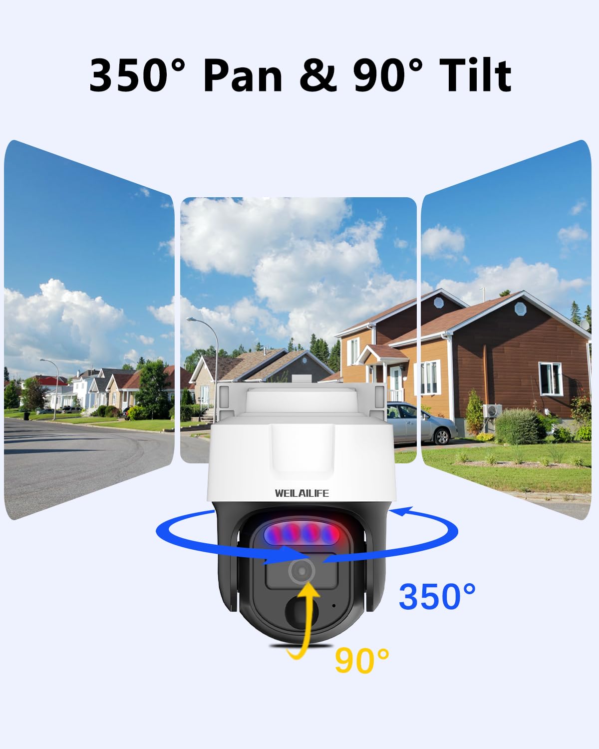 4K Wired Security Camera System, CCTV PTZ Surveillance System