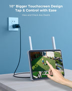 Hiseeu Security Camera, 4MP Solar Security Cameras Wireless Outdoor