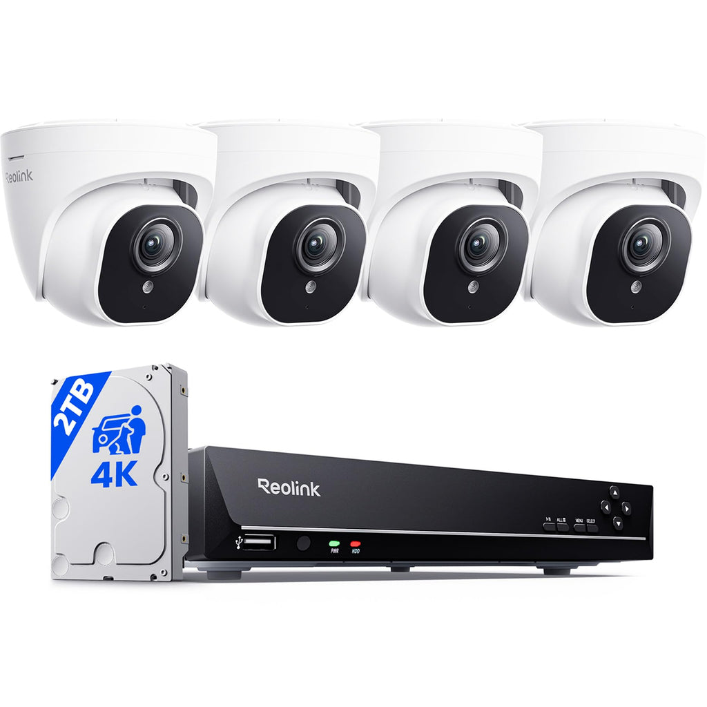 REOLINK 8CH 4K/8MP Home Security Camera System with 2TB HDD RLK8-800D4