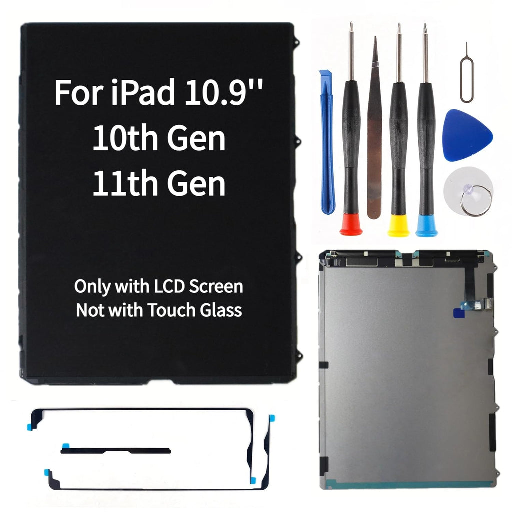 10.9" LCD Screen Replacement for iPad 10th 11th Generation with Repair Kit (not Touch Glass), Specialized for Repair Shops, Factory Direct Supply, Model: A2696 A2757 A2777 A3354 A3355 A3356
