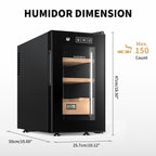 NEEDONE Electric Cigar Humidor 23L with Heating and Cooling Control System