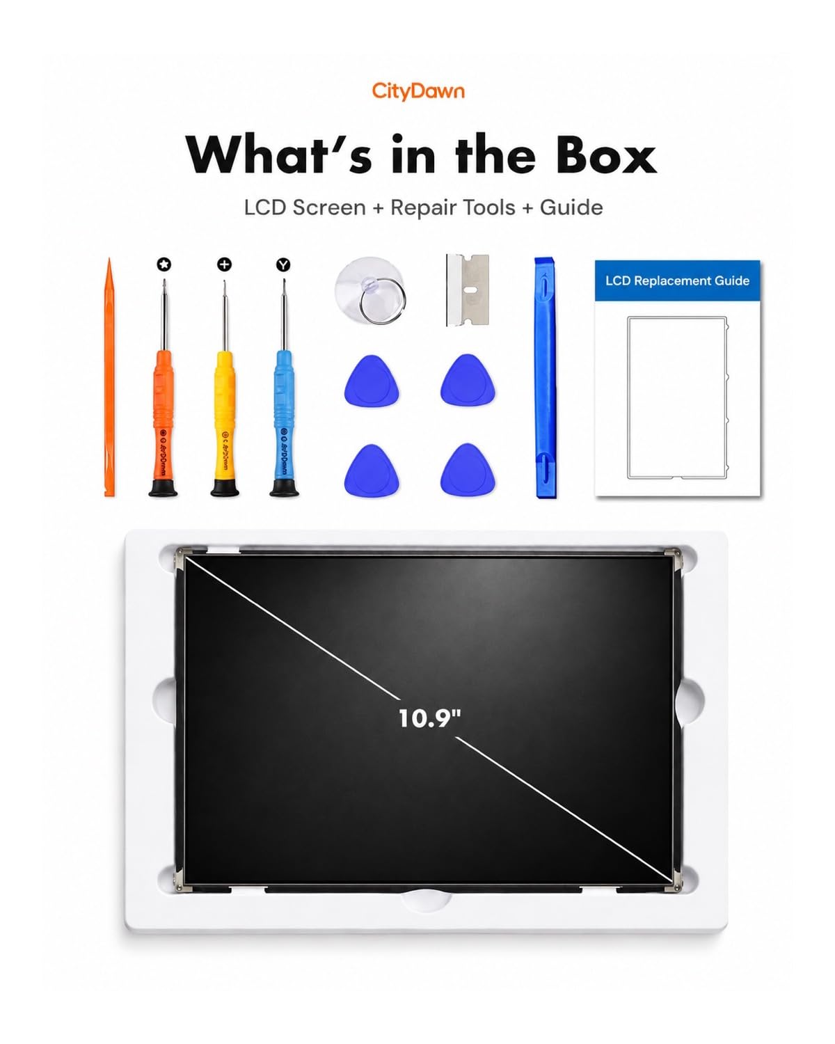 (Only LCD) 10.9" LCD Screen Replacement for iPad 10th & 11th Gen (A16)