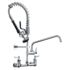 Fapully Black Kitchen Faucet with Pull Down Sprayer,Commercial LED Kitchen Faucet,Single Handle Single Hole Kitchen Sink Faucets