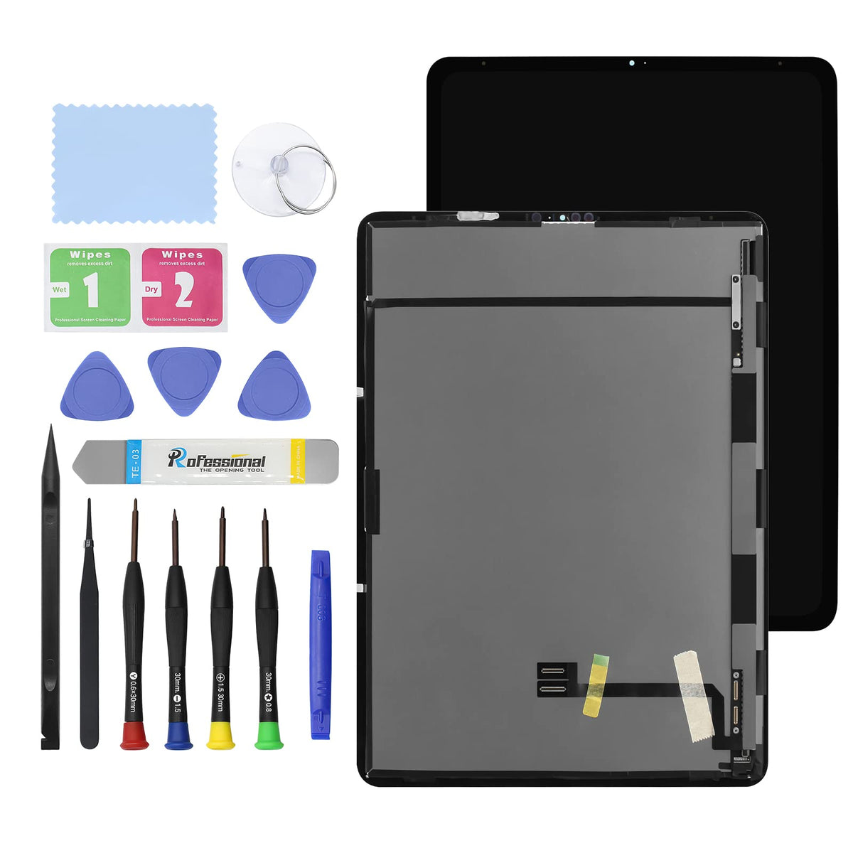 11" New Screen Replacement for iPad Pro 11 2nd Gen A2068 A2230 A2228 A2231 (2020) LCD Display Touch Glass Screen Digitizer Panel Assembly Replacement Part with Tools