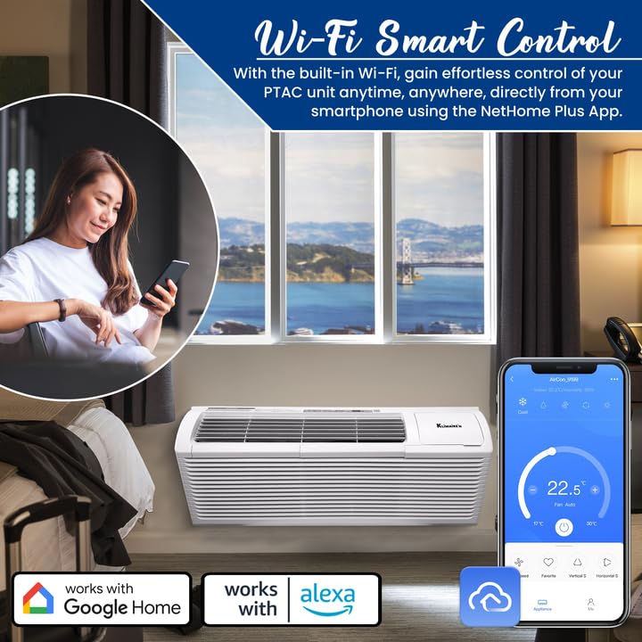 Klimaire 15,000 BTU PTAC Heat Pump A/C 3.5kW | 20 A