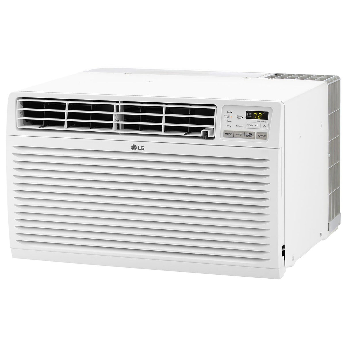 LG 11,800 BTU Through the Wall Air Conditioner and Wall Heater, 230/208V, Cools 550 Sq.Ft. (22' x 25' Room Size), Perfect for Bedroom, AC Heater Unit with Remote, Multiple Speeds, 4-Way Air Deflection